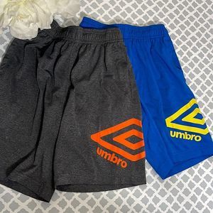 Umbro Set of Two Sports Shorts Boys Small (6/7) with pockets
